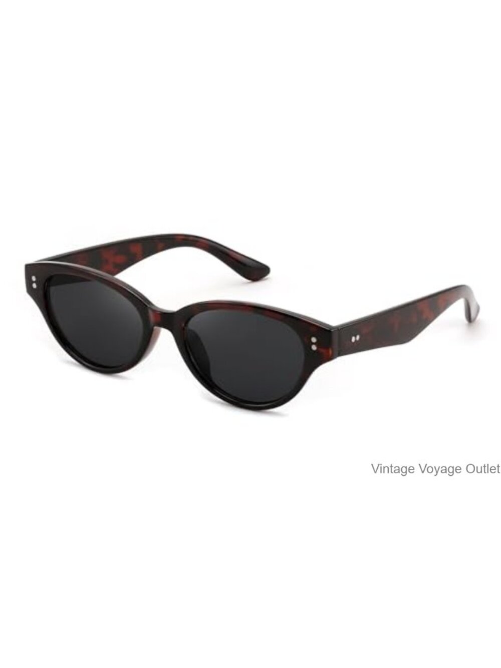 Retro Oval Cat Eye Sunglasses UV400 Protection